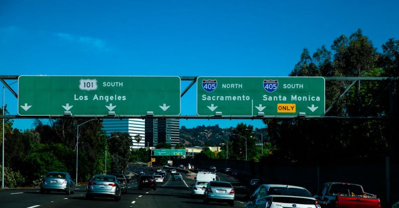 Bikepacking Routes - Vehicles in the Freeway