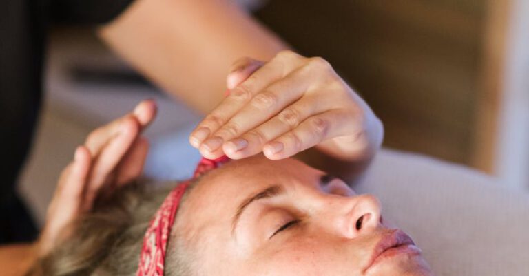 Rest And Recovery - Relaxed woman getting alternative massage